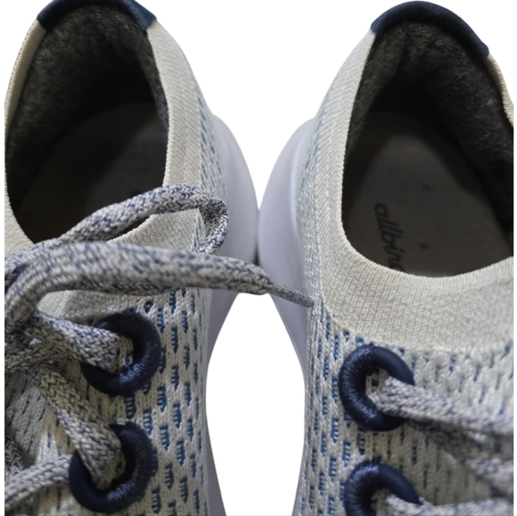 Allbirds Tree Dasher 2 Blue and White Knit Sneakers - Picture 8 of 10
